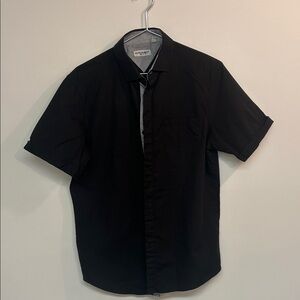 Classic Black Casual Button Down Shirt